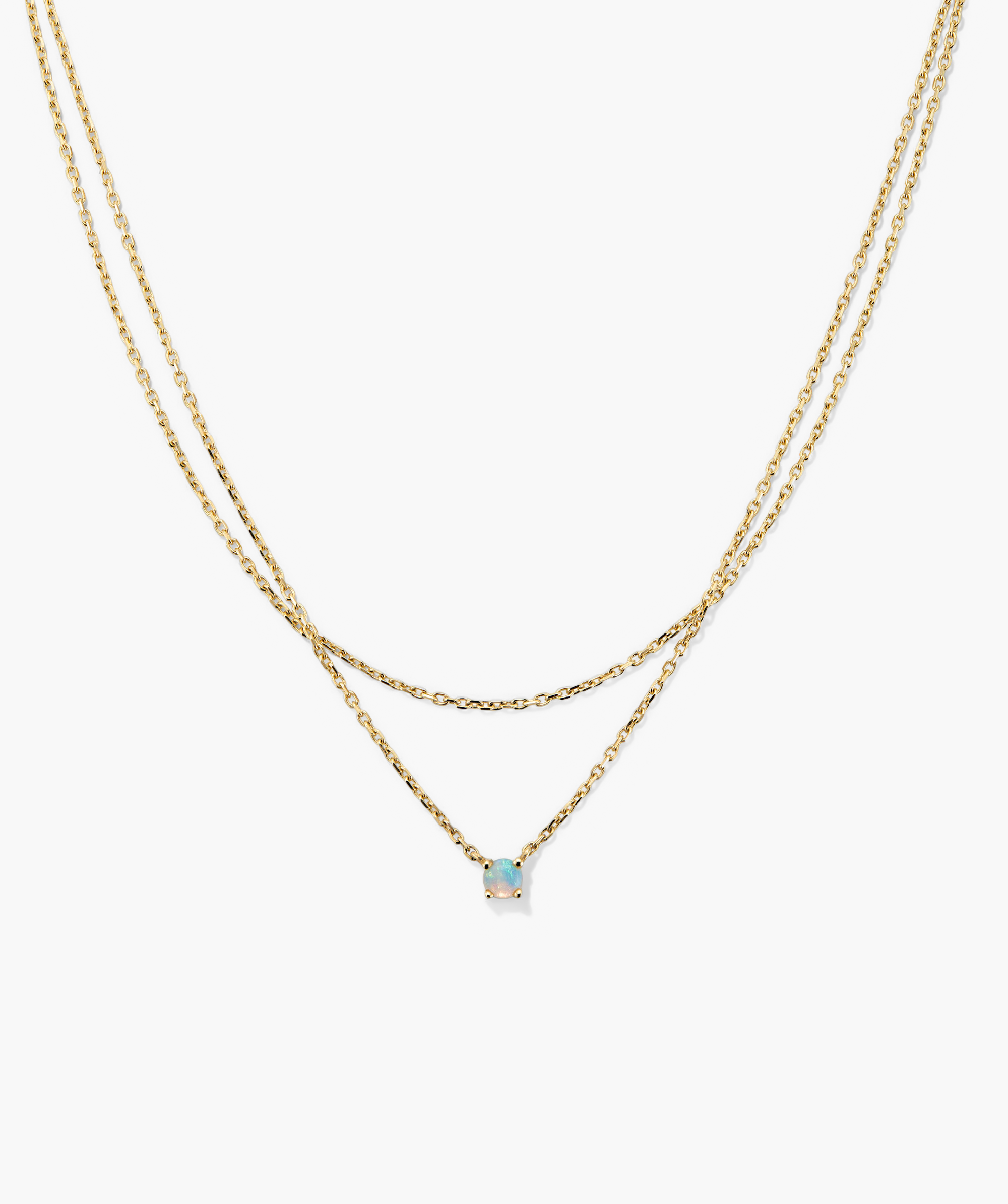 14k Yellow Gold - Opal