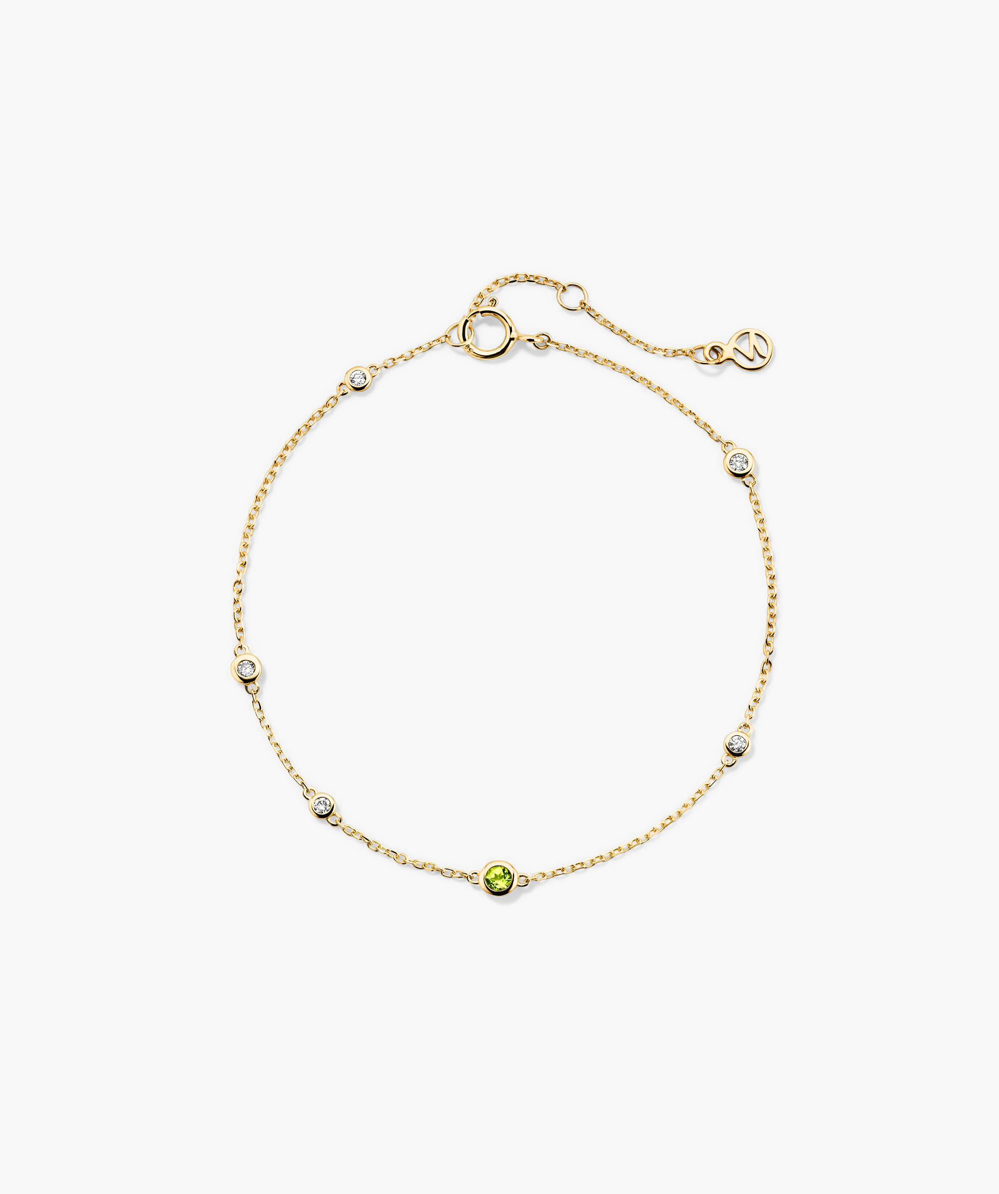 14k Yellow Gold - Peridot