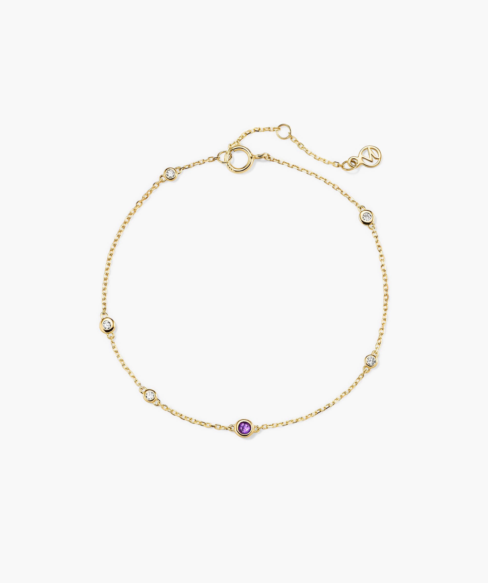14k Yellow Gold - Amethyst