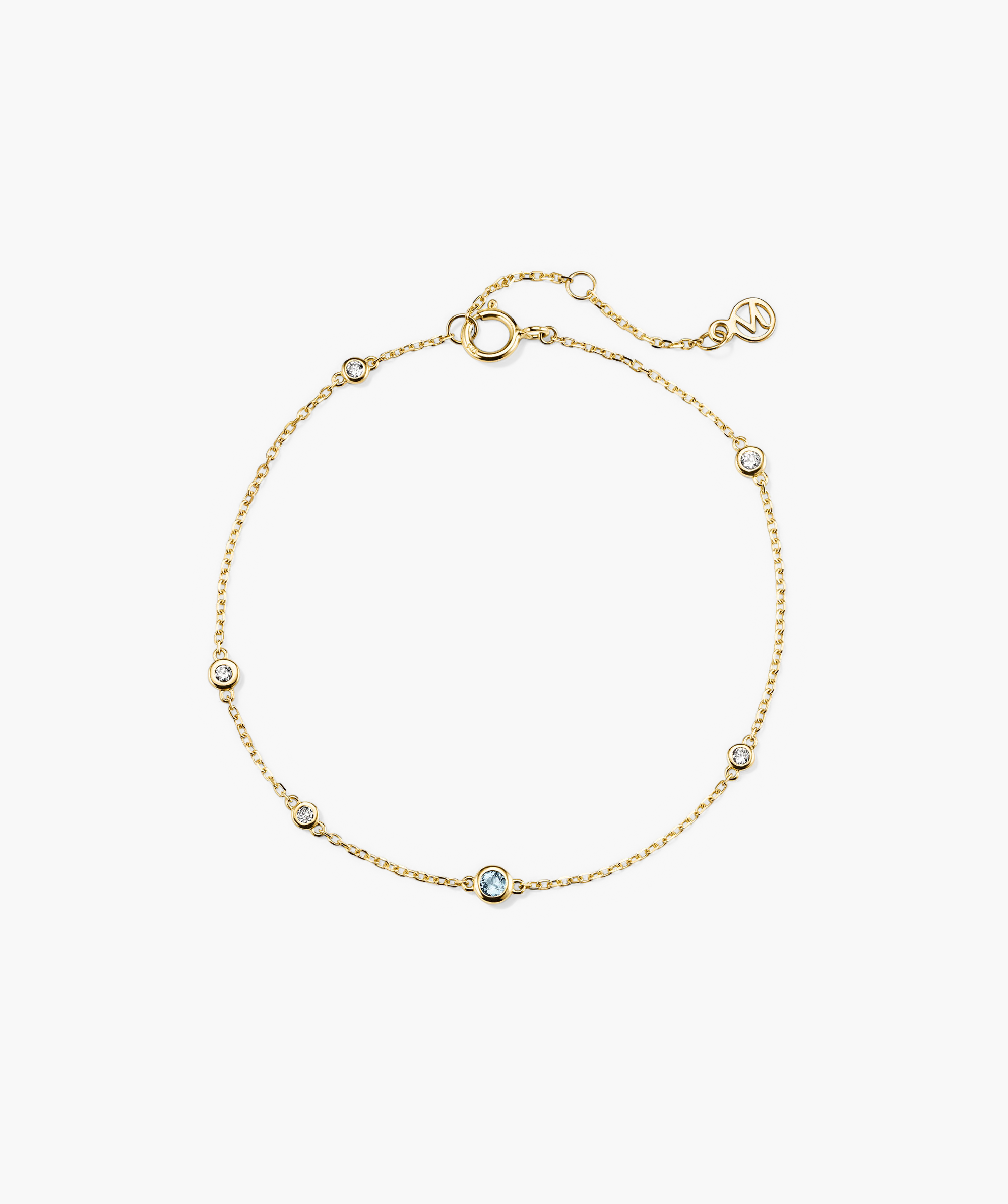 10k Yellow Gold - Aquamarine