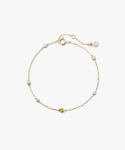 Multi Gemstone Station Bracelet