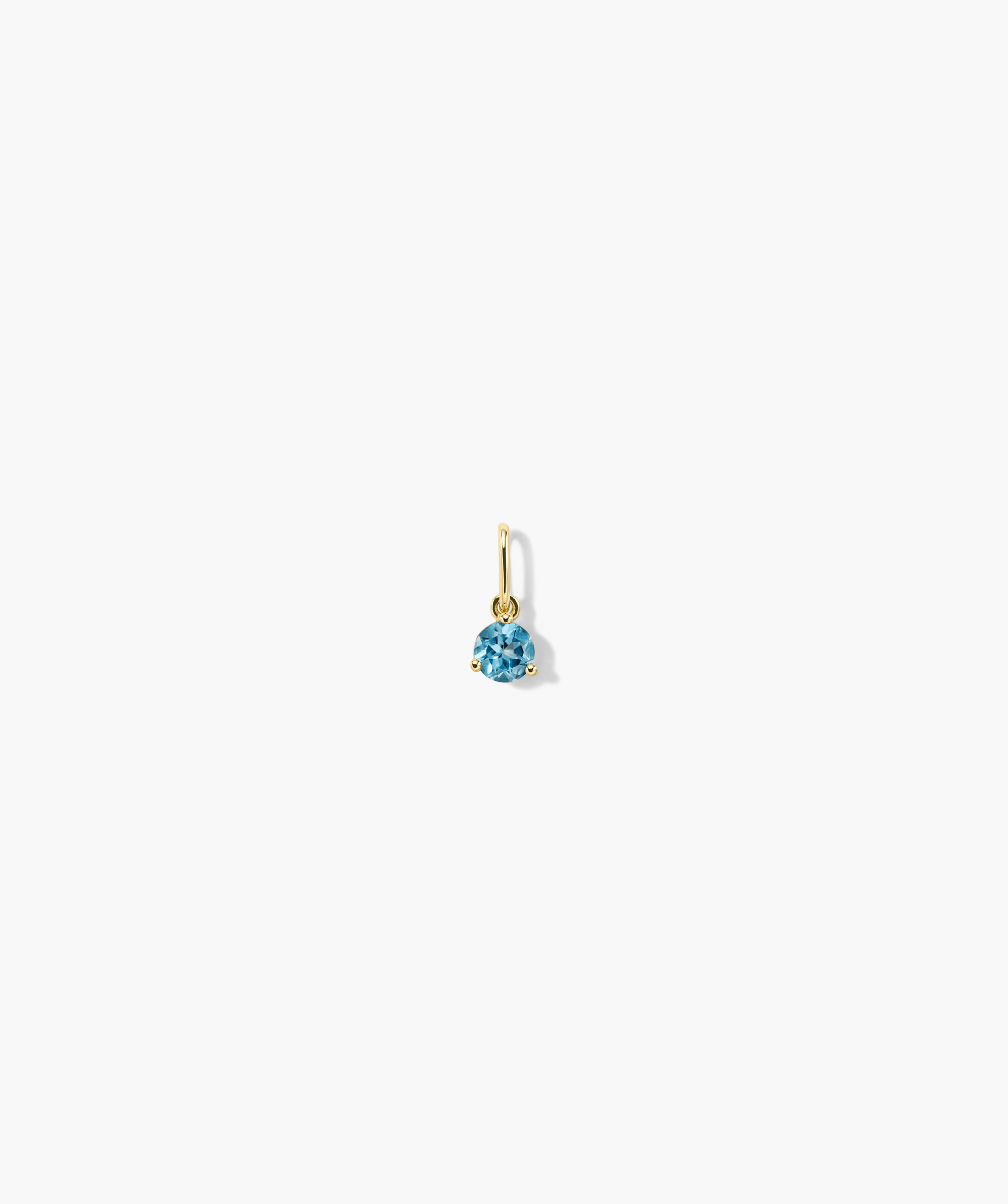 14k Yellow Gold - Sky Blue Topaz