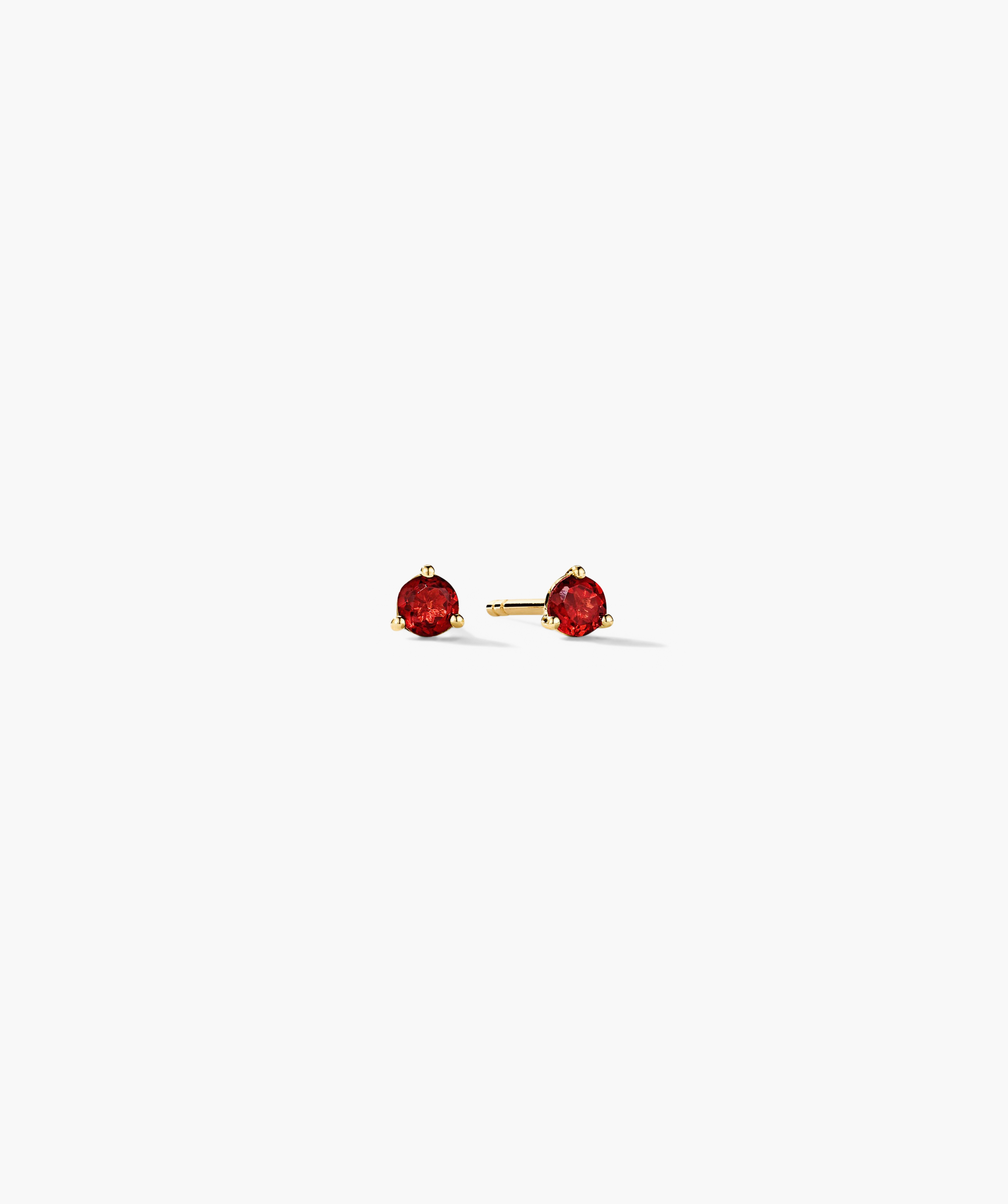 14k Yellow Gold - Garnet