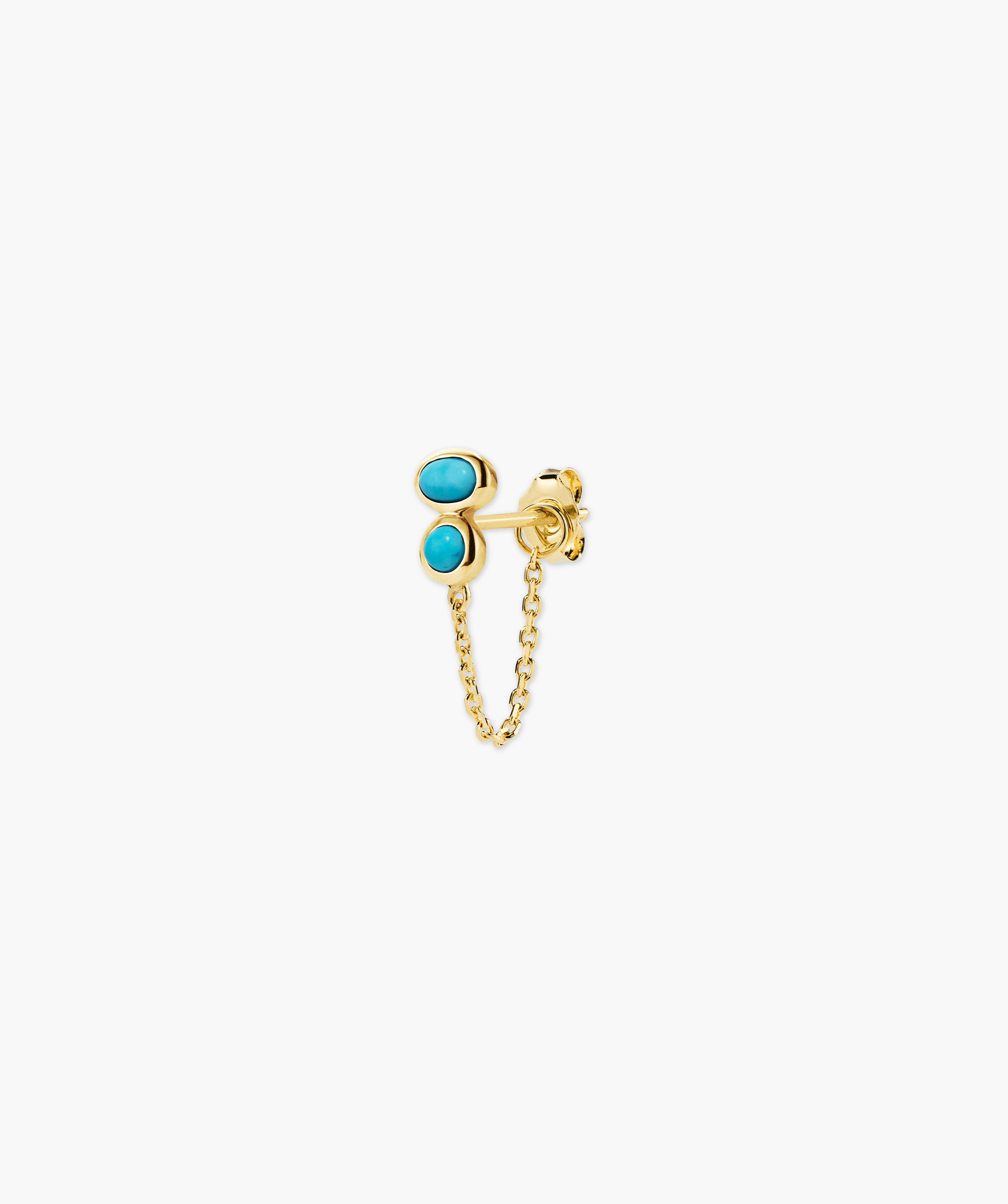 14k Yellow Gold - Turquoise
