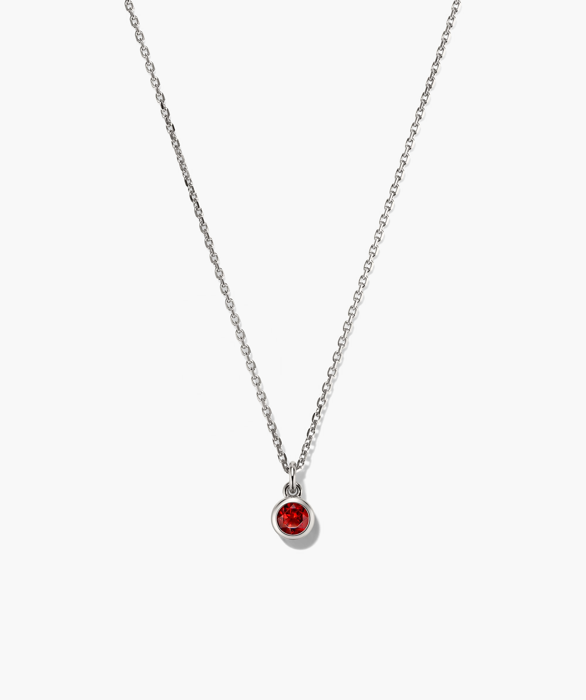 Sterling Silver - Garnet
