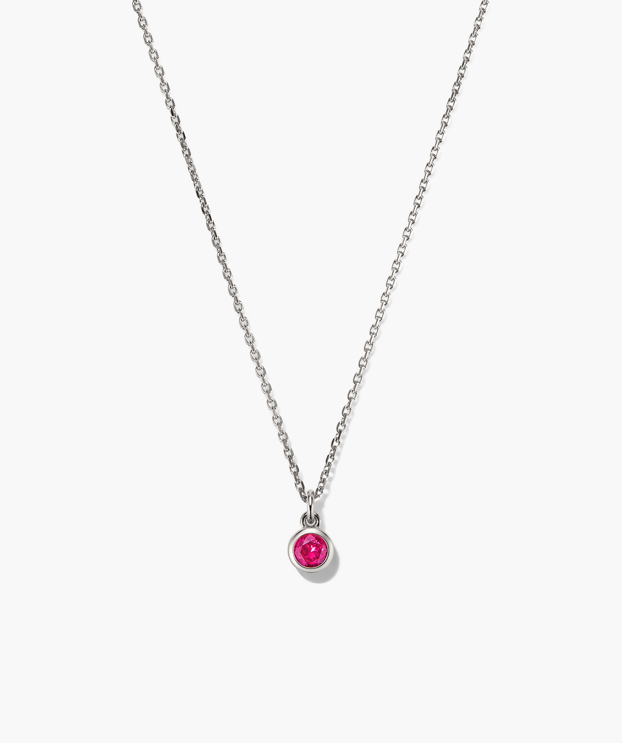 Sterling Silver - Lab Grown Ruby