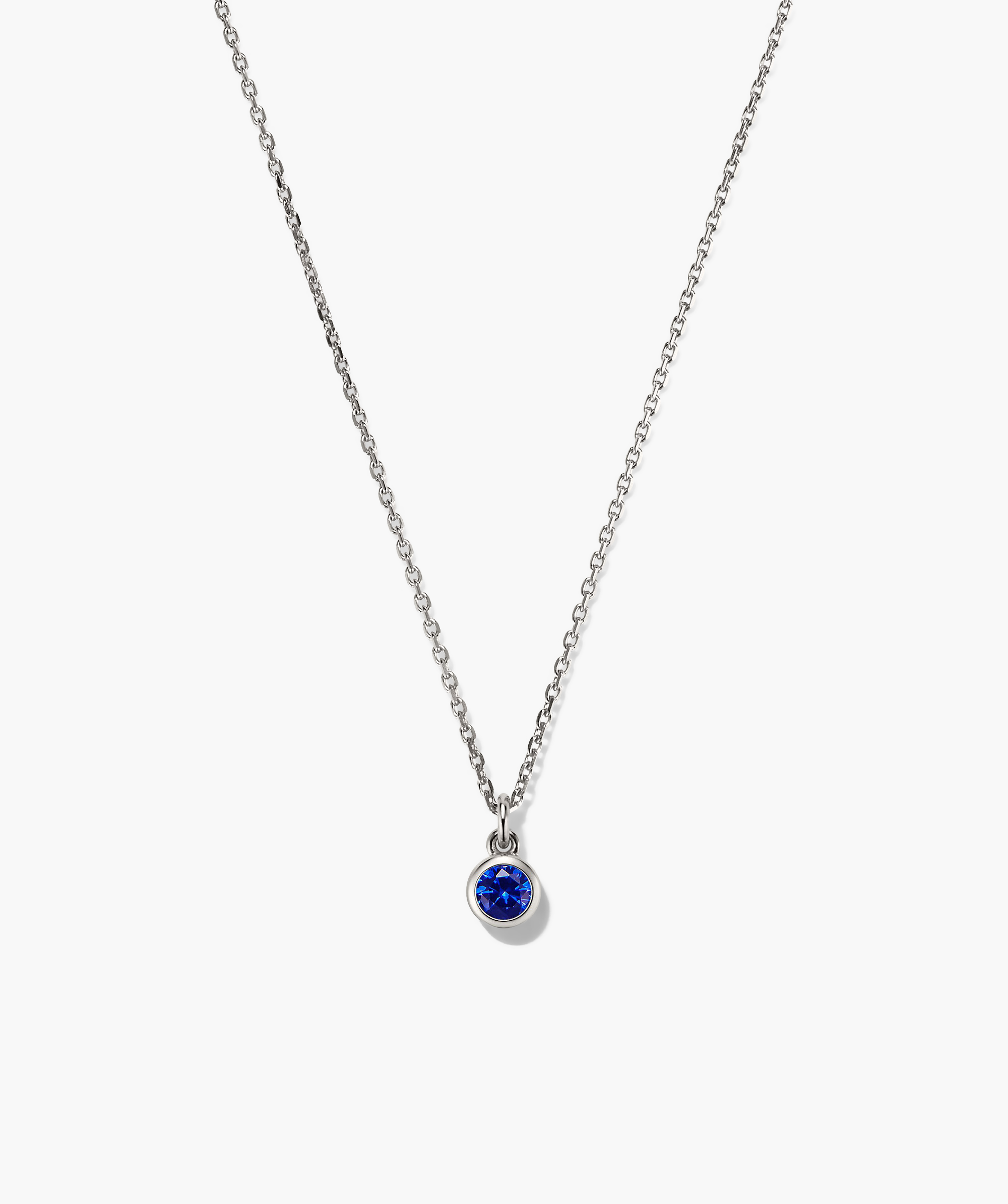 Sterling Silver - Lab Grown Blue Sapphire