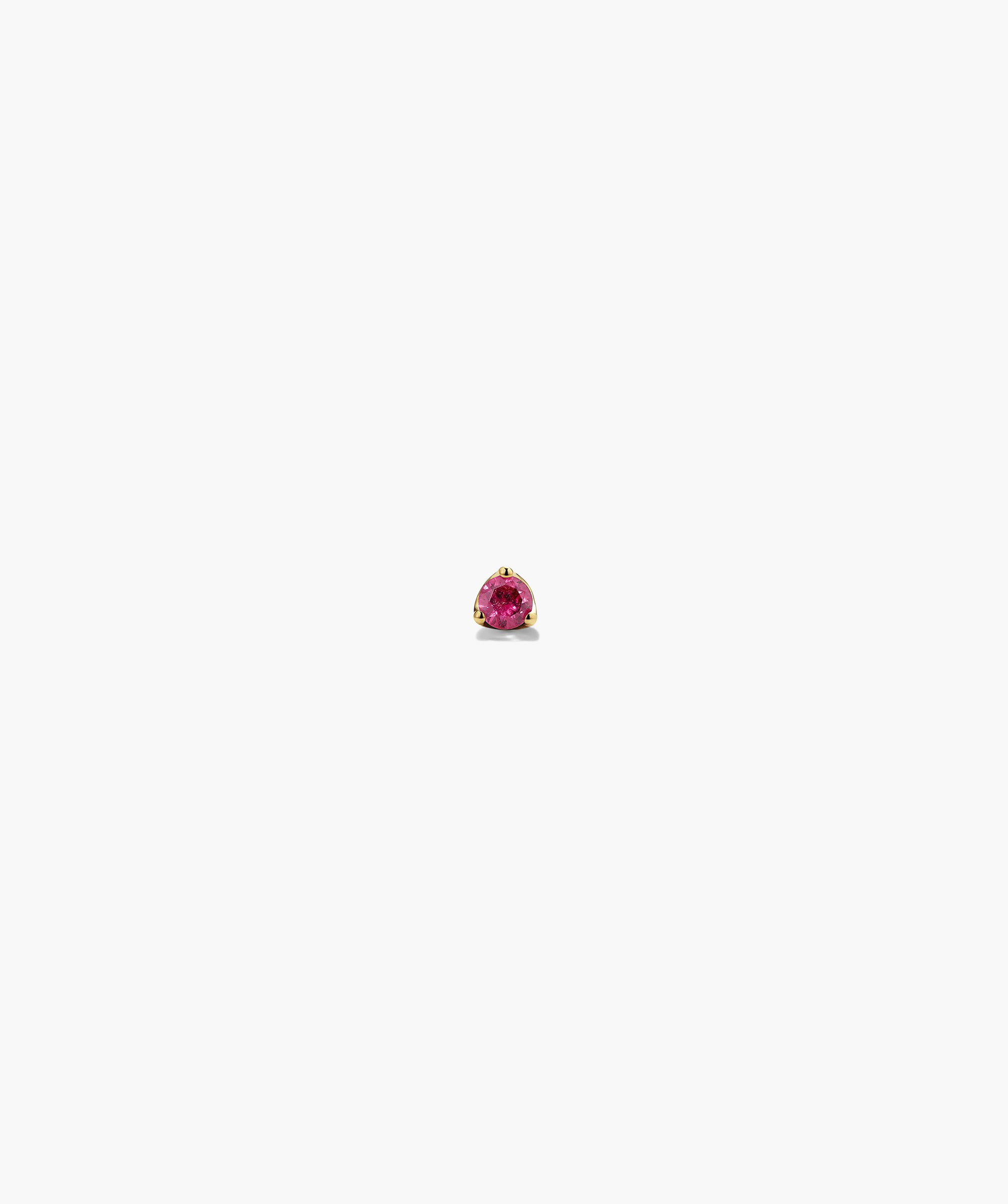 14k Yellow Gold - Lab Grown Ruby