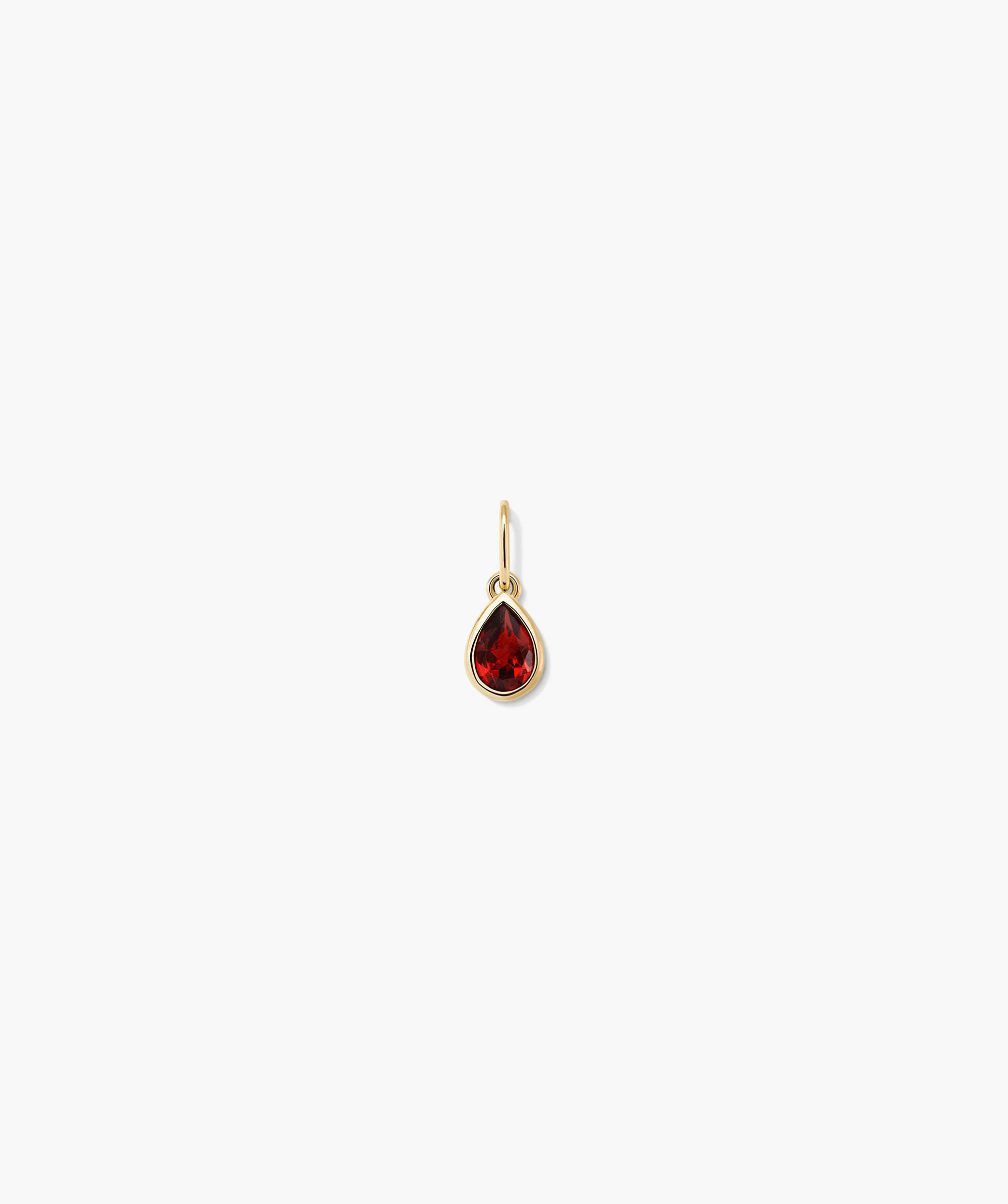 14k Yellow Gold - Garnet