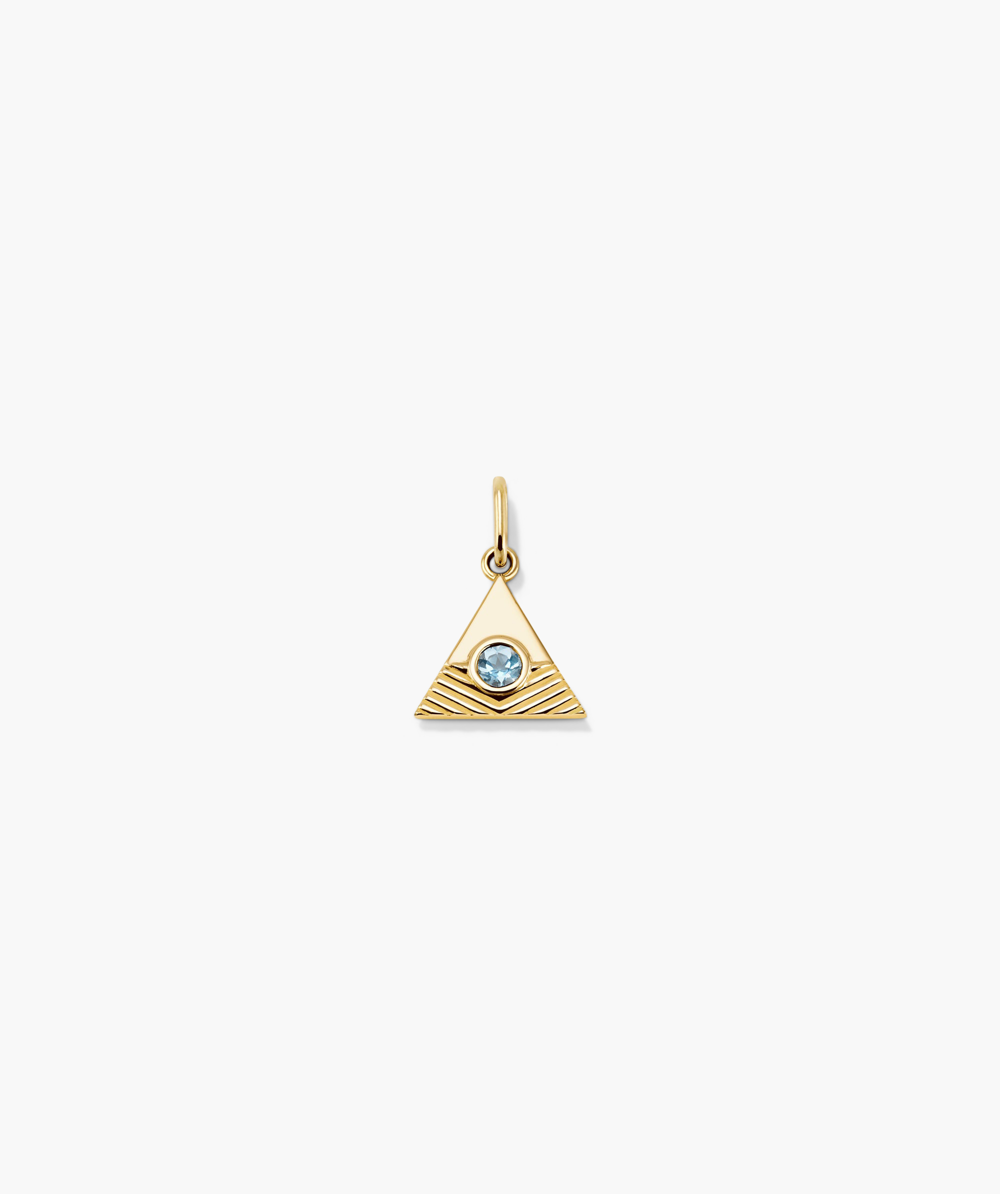 14k Yellow Gold - Air - Sky Blue Topaz