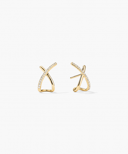 Pavé Diamond X Oversized Studs