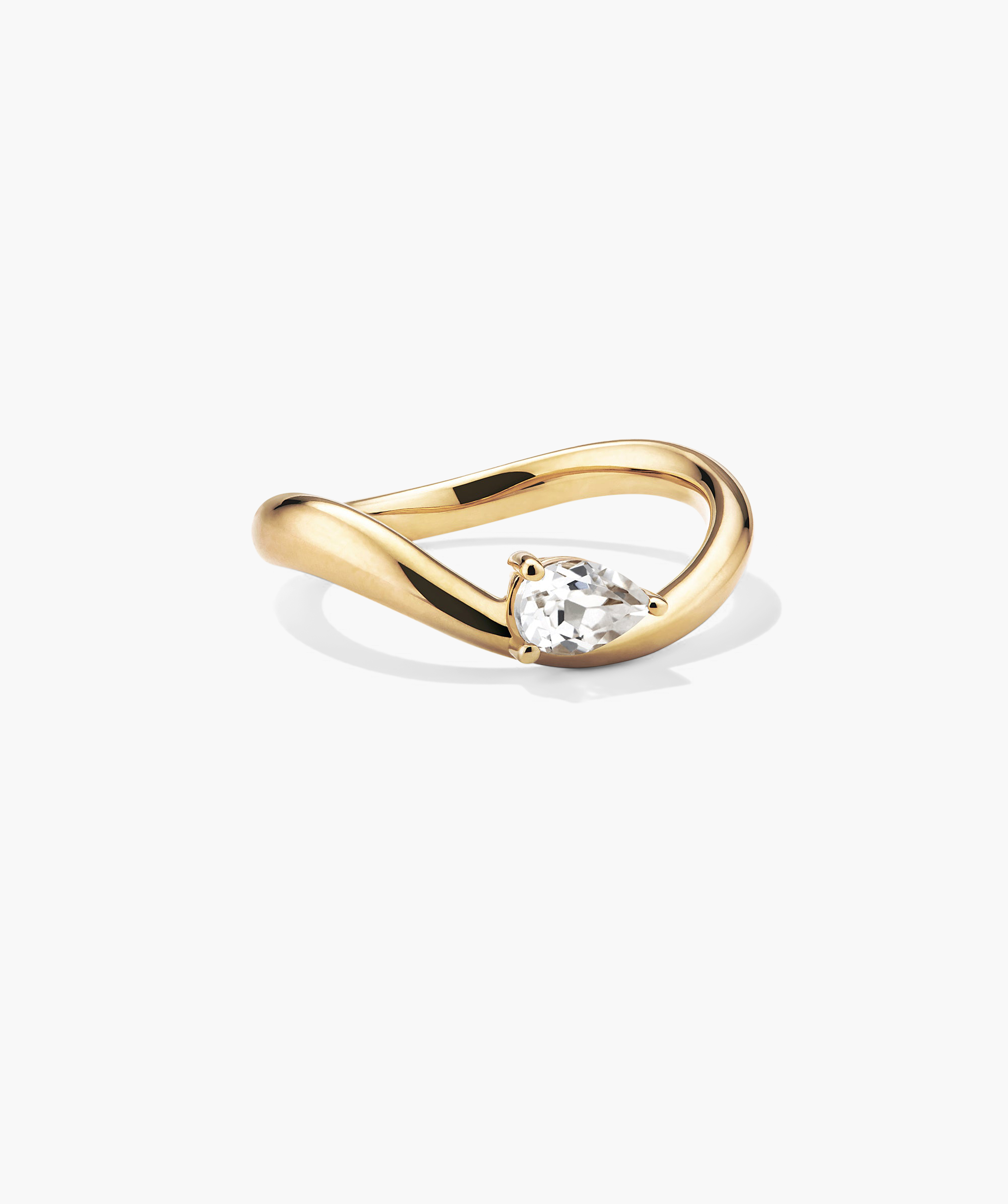18k Gold Vermeil - Lab Grown White Sapphire