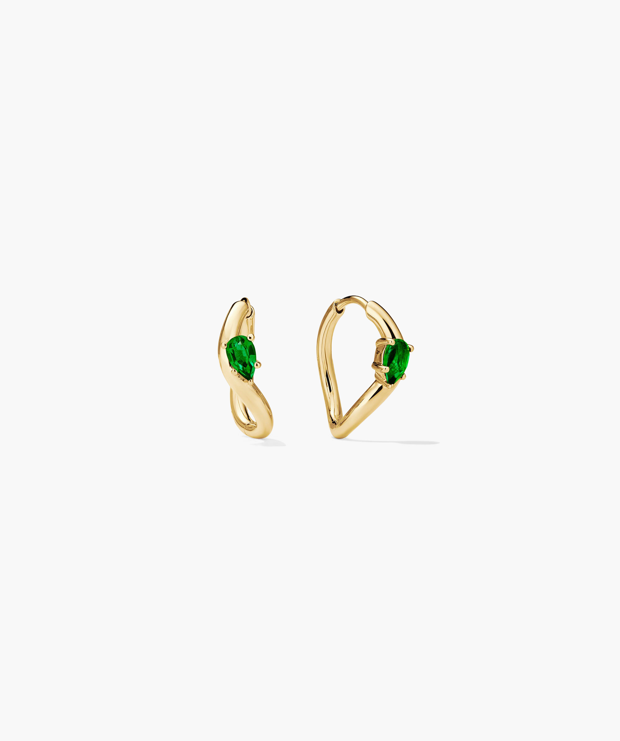 18k Gold Vermeil - Lab Grown Emerald