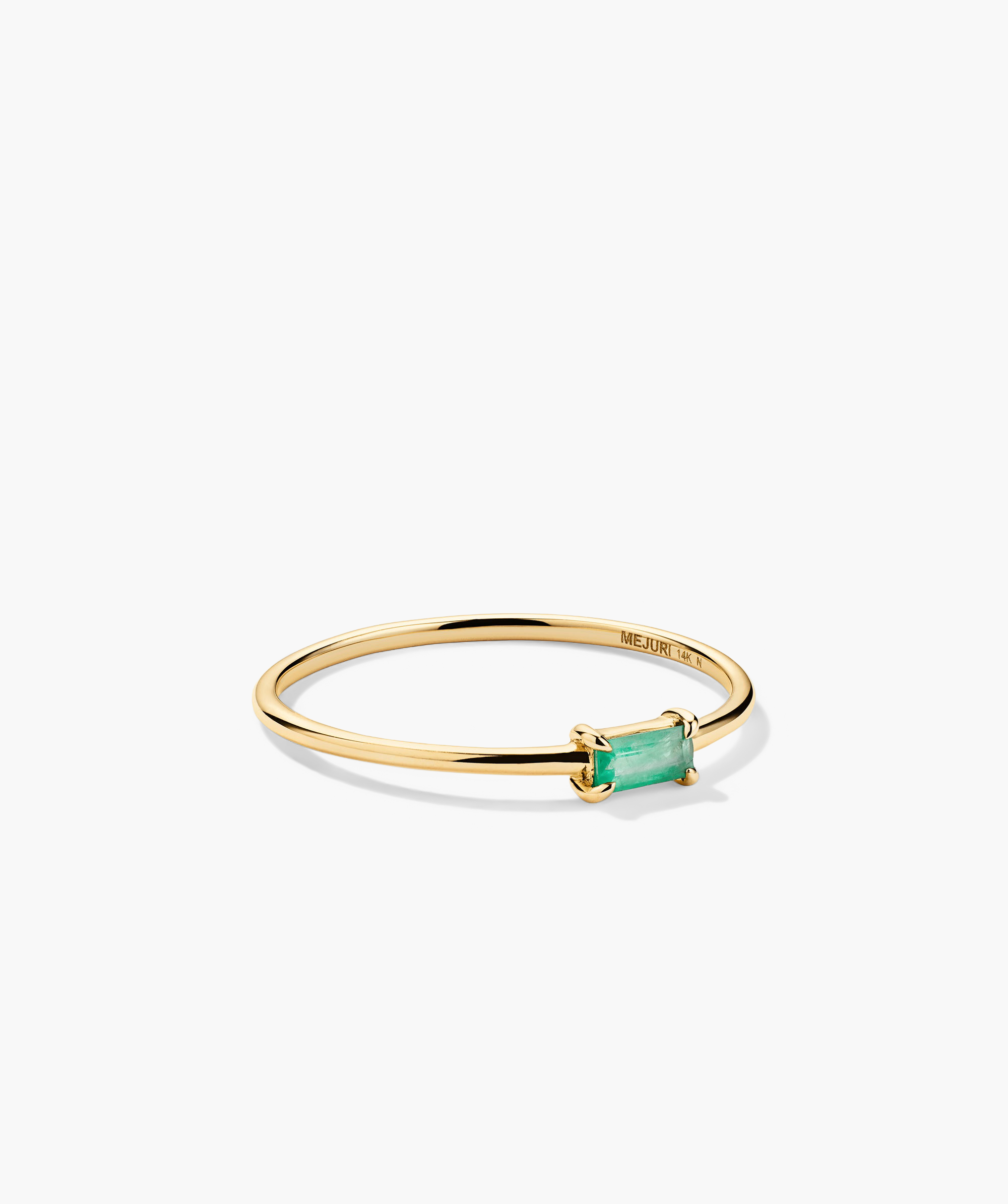 14k Yellow Gold - Emerald