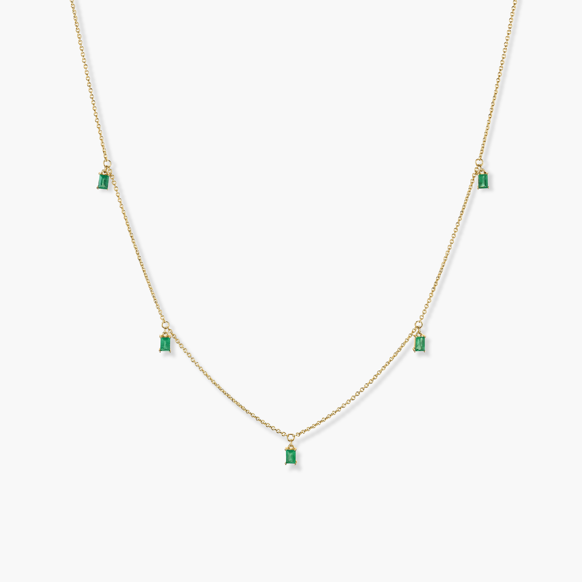 14k Yellow Gold - Emerald