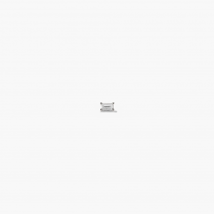 Piercing Studio - Baguette Diamond Flat Back Stud