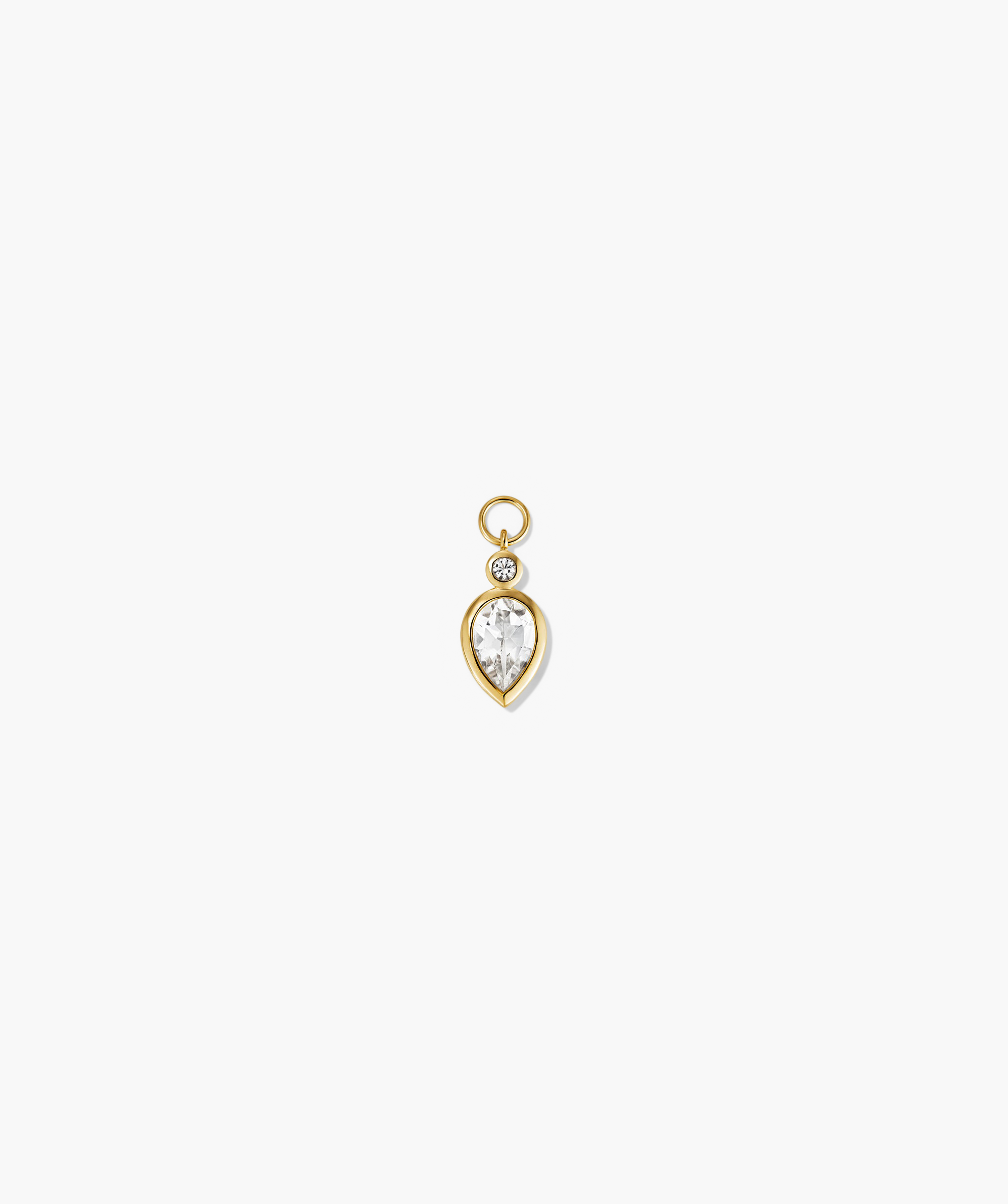 18k Gold Vermeil - White Topaz