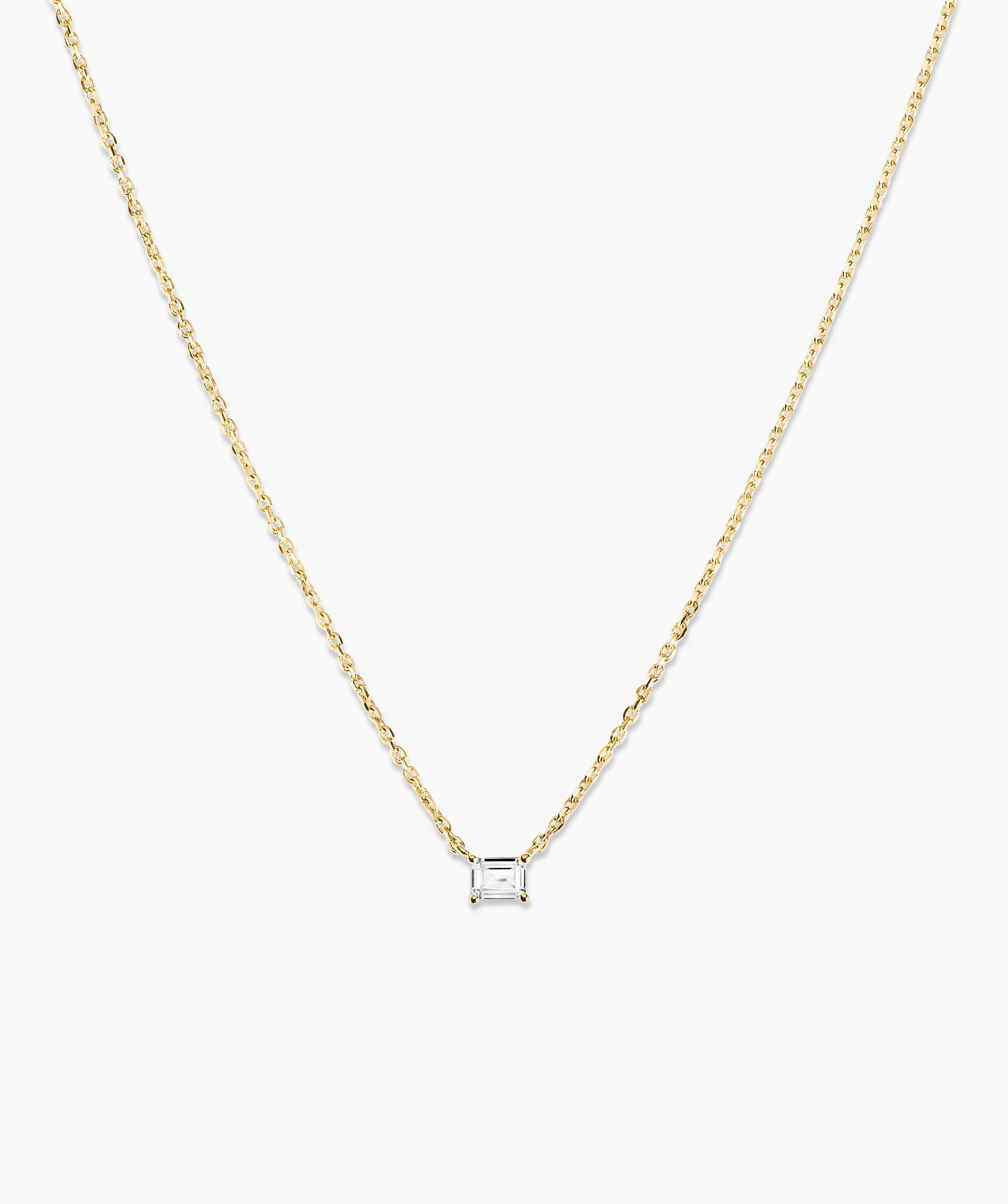 18k Gold Vermeil - Lab Grown White Sapphire