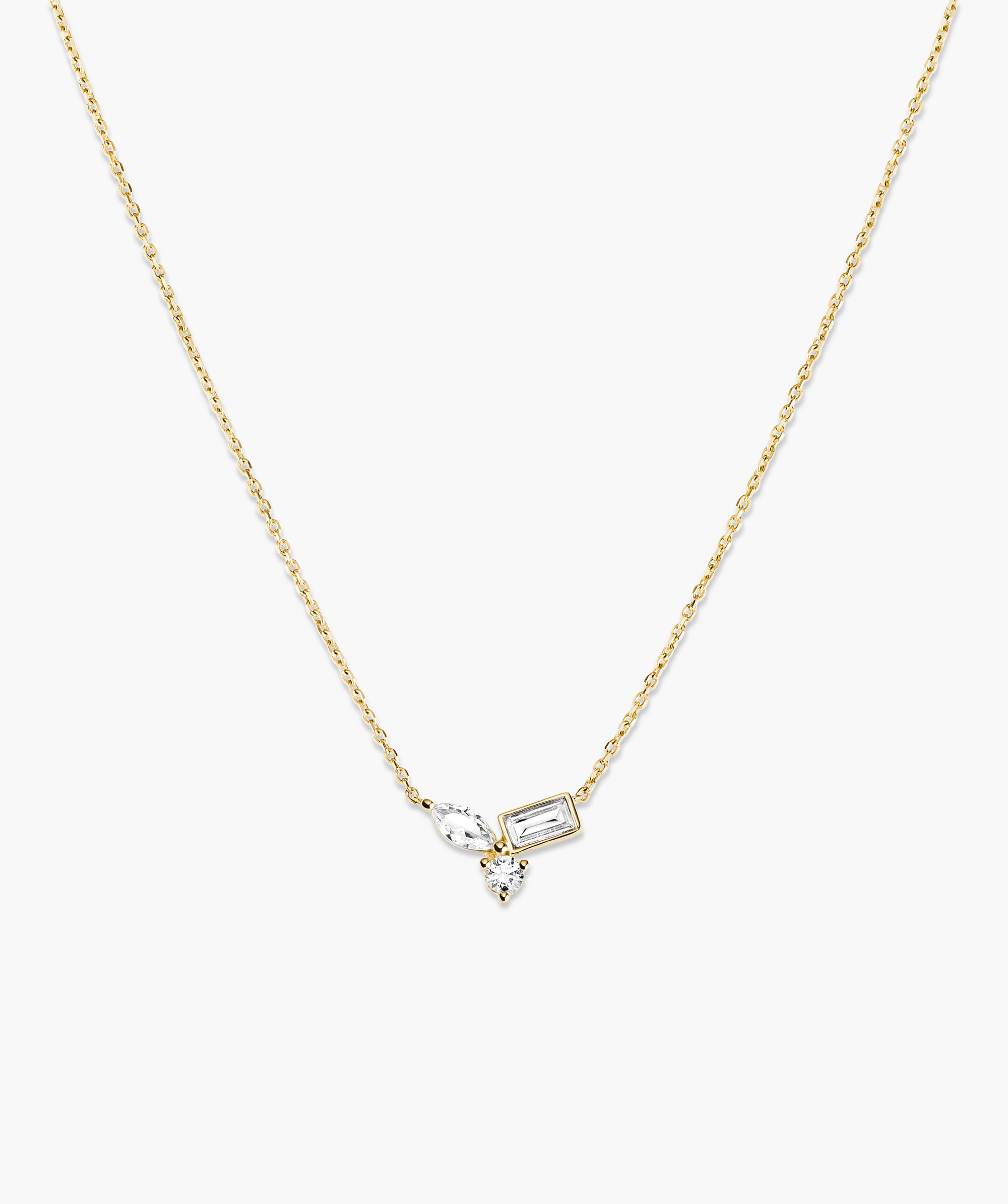 18k Gold Vermeil - Lab Grown White Sapphire