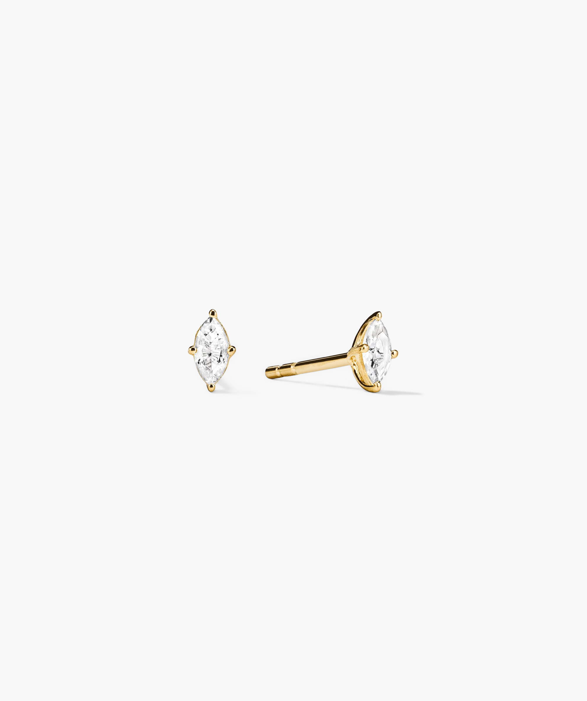 18k Gold Vermeil - Lab Grown White Sapphire