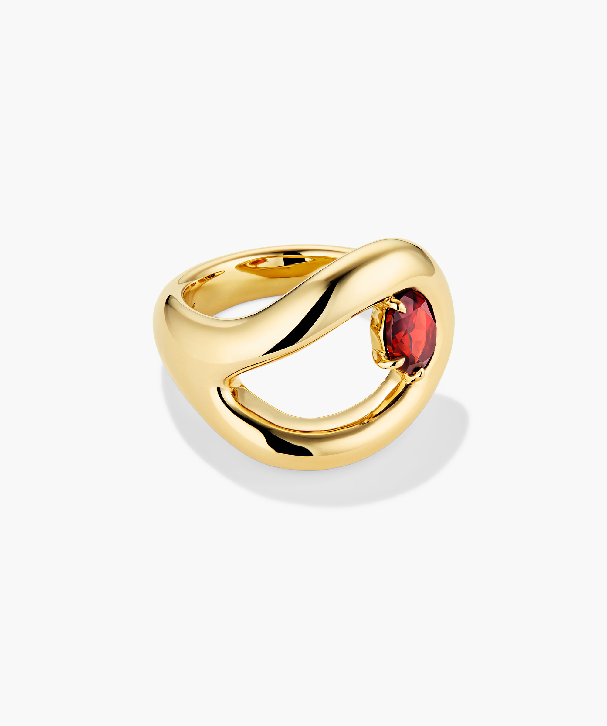 18k Gold Vermeil - Garnet