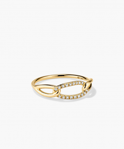 Pavé Diamond Oversized Curb Ring