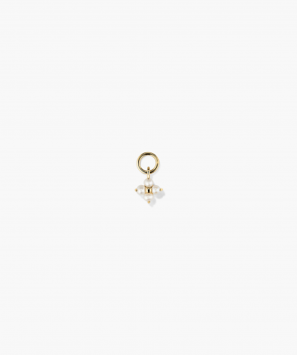 Cluster Pearl Hoop Charm