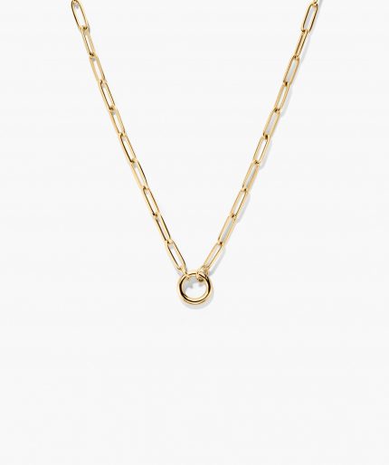 Paperclip Chain Charm Necklace