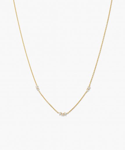 Floating Lab Grown Sapphire Necklace