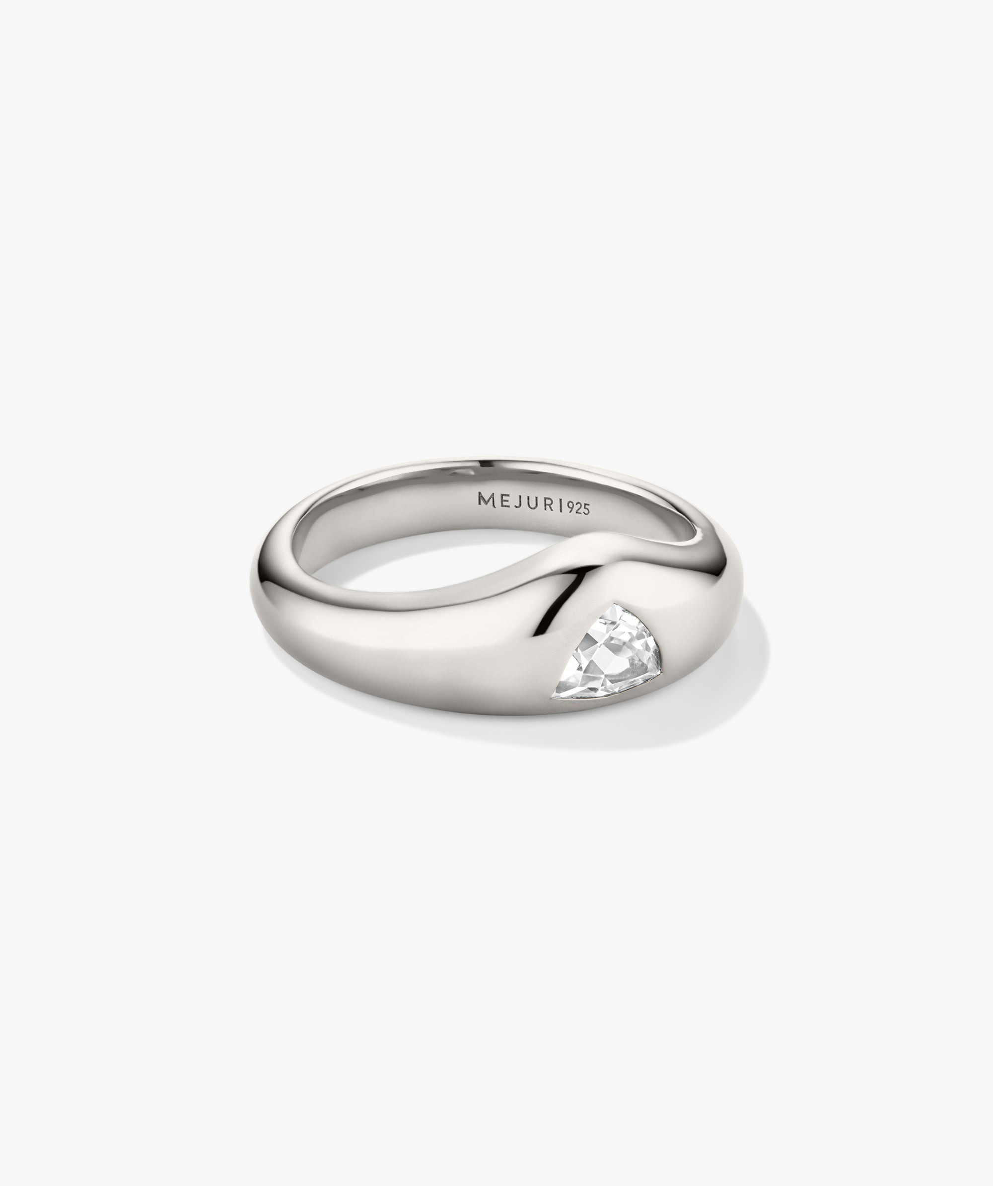 Sterling Silver - Lab Grown White Sapphire