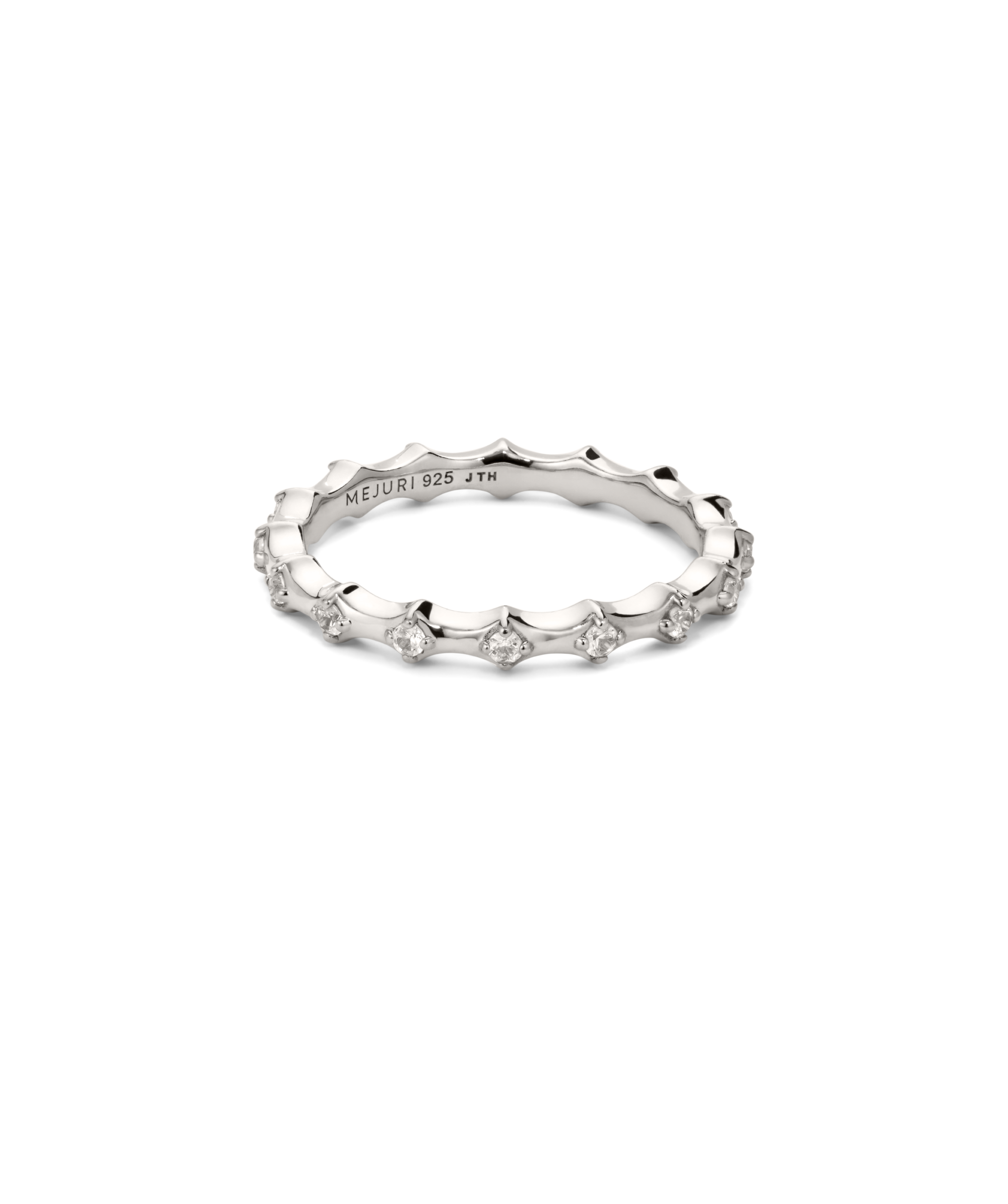 Sterling Silver - Lab Grown White Sapphire