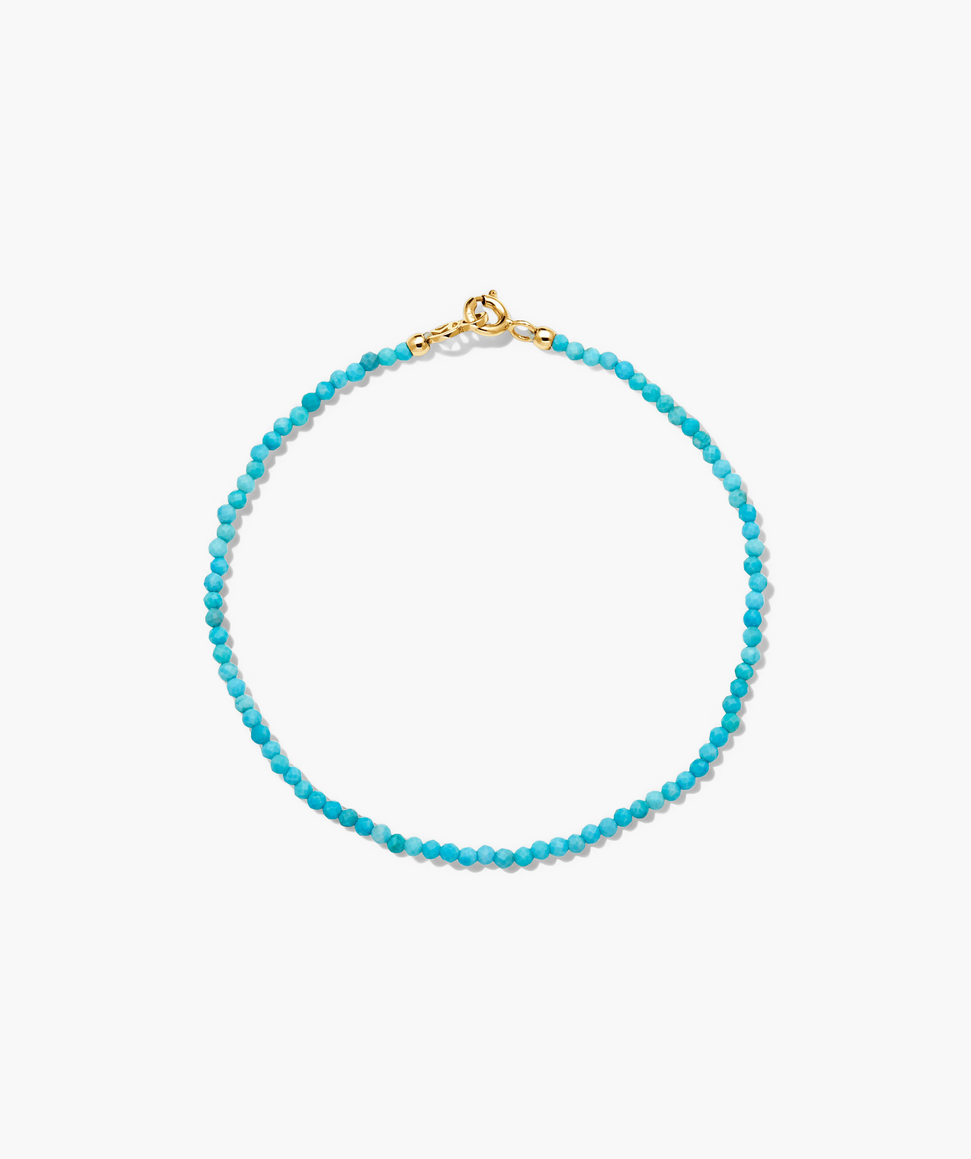 14k Yellow Gold - Turquoise