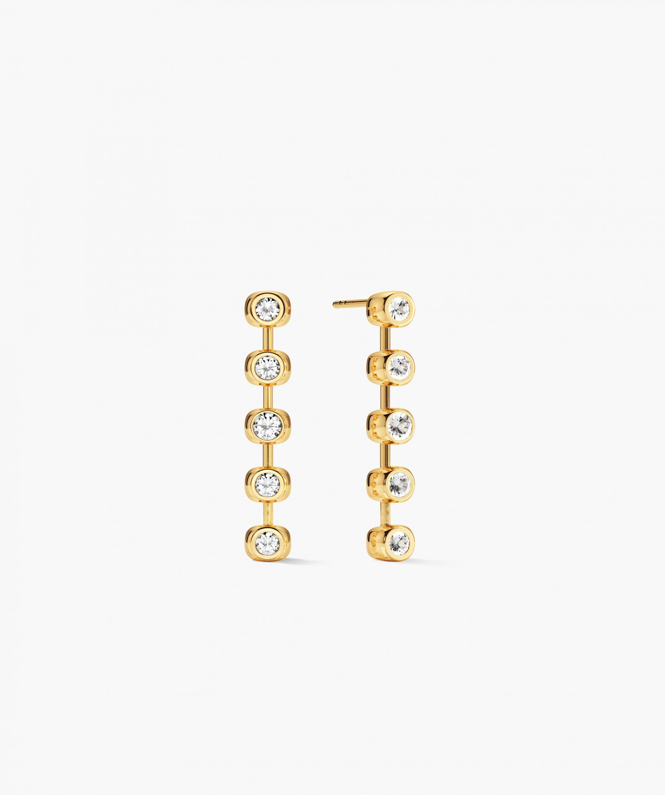 18k Gold Vermeil - Lab Grown White Sapphire