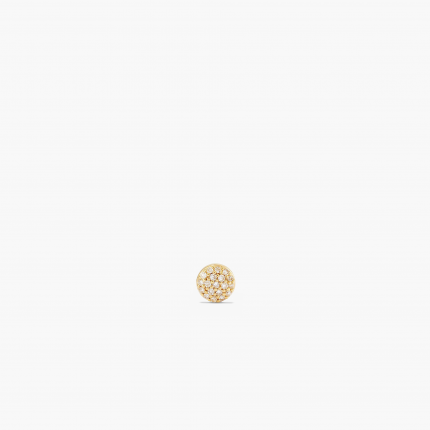 Piercing Studio - Pave Diamond Flat Back Round Stud