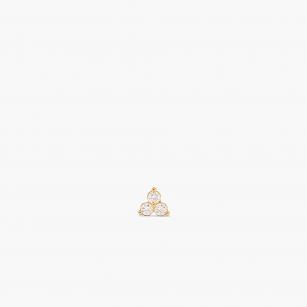 Piercing Studio - Diamond Lotus Flat Back Stud