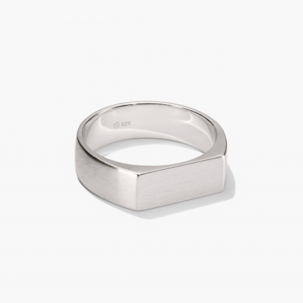 Slim Rectangular Signet Ring