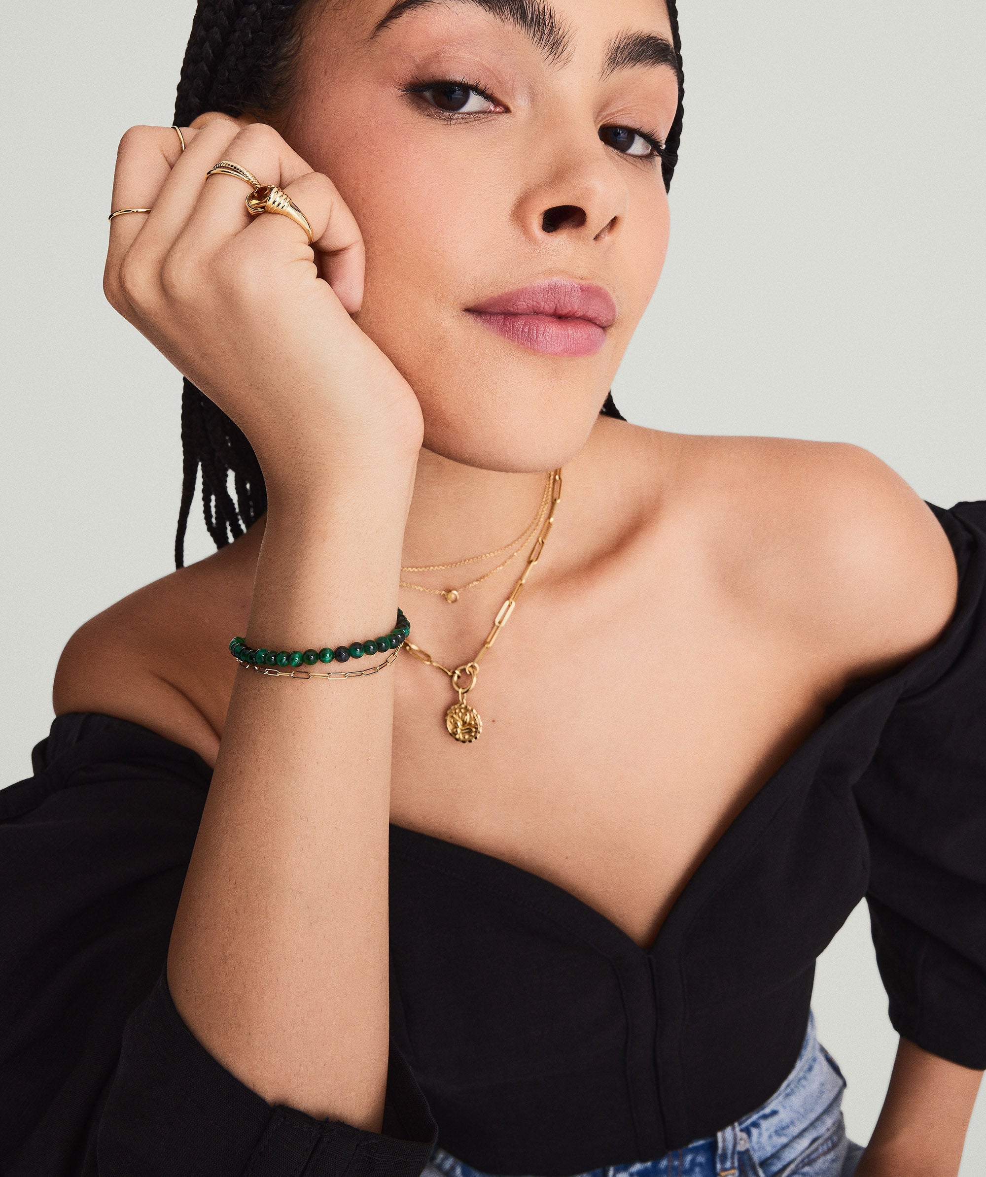 1-Derisk-4mmGemstoneBeadedBraceletGreenTigerEye-SS-Stack_016