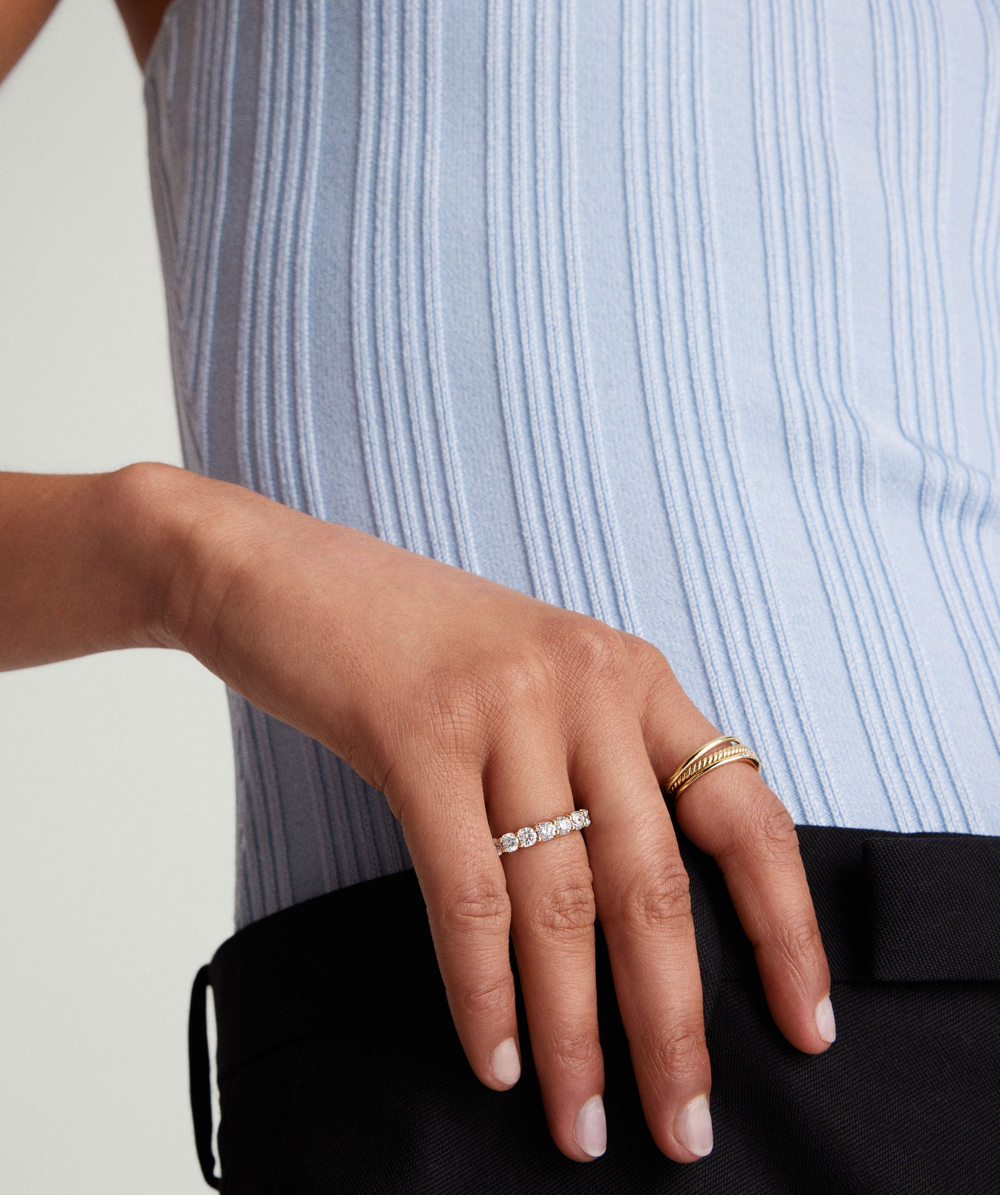 1-LABGROWNDIAMONDSETERNITYBANDS-LGD3.5mmBoldDiamondEternityBand-14K-Stack_060