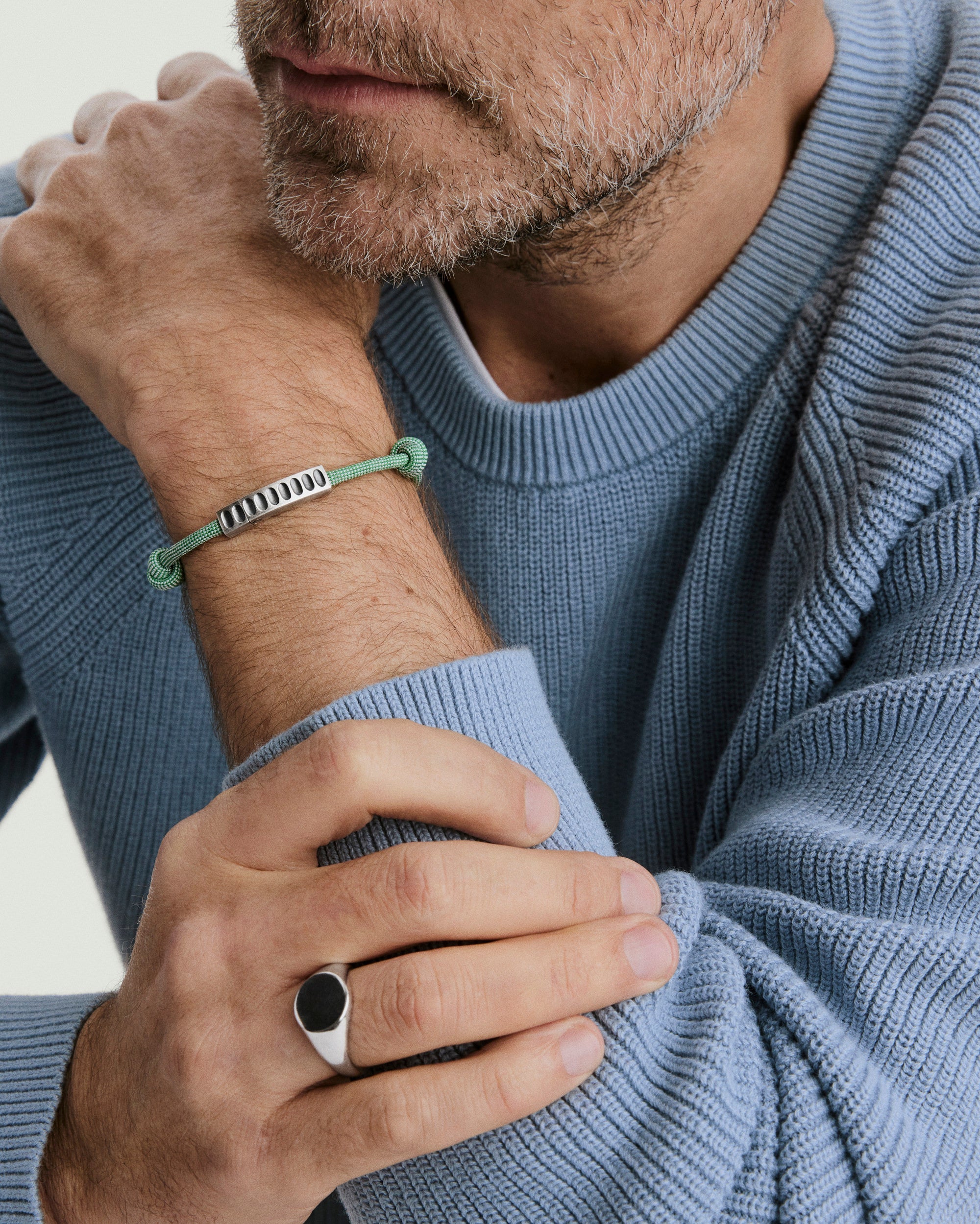 1-MensSummerRefresh_CordBraceletOXSilverColor1_Green_White_SS_Stack_035