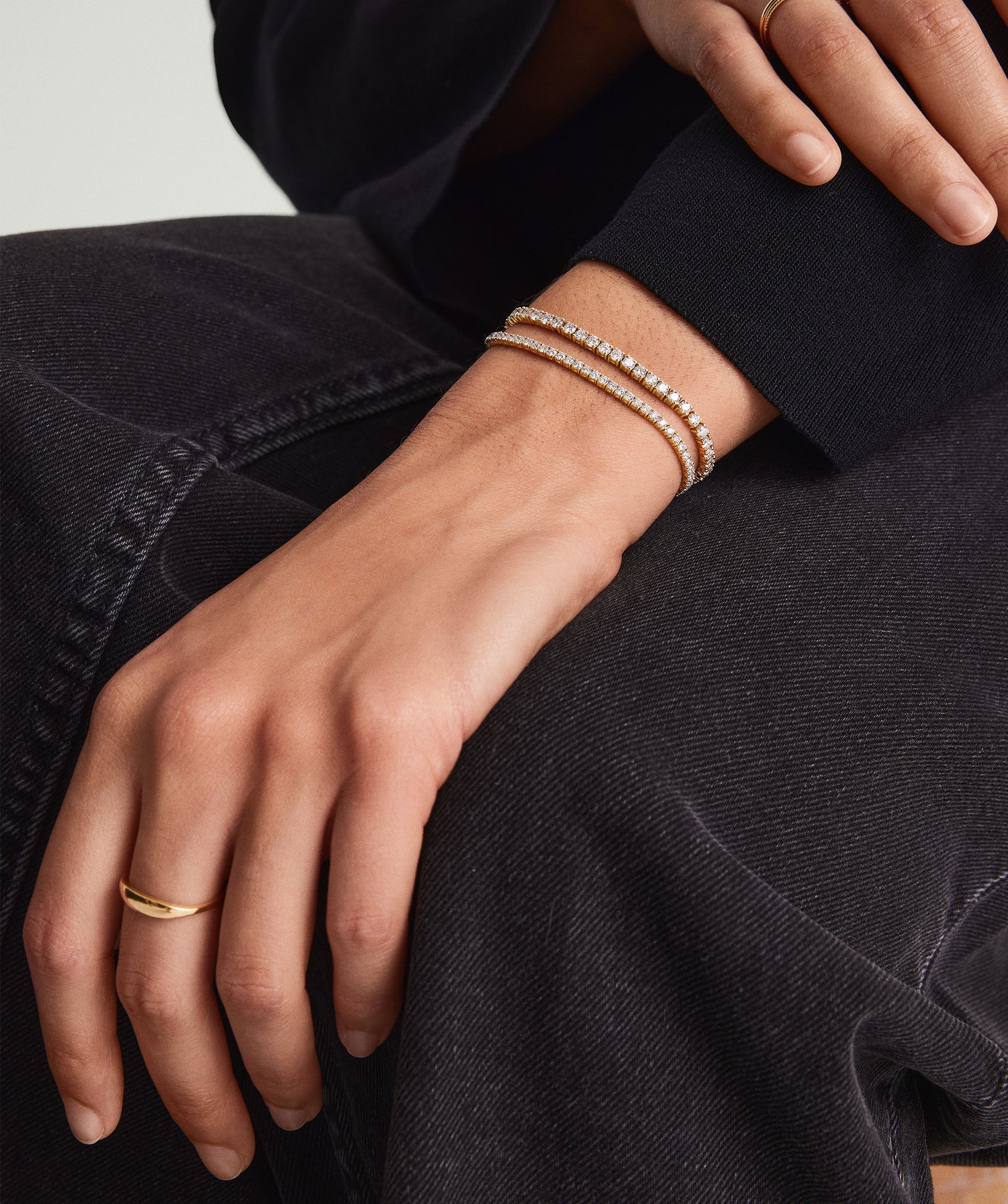 2-LABGROWNDIAMONDS-LGDProngTennisBracelet2.5mm4TCW-YG-Stack2_018