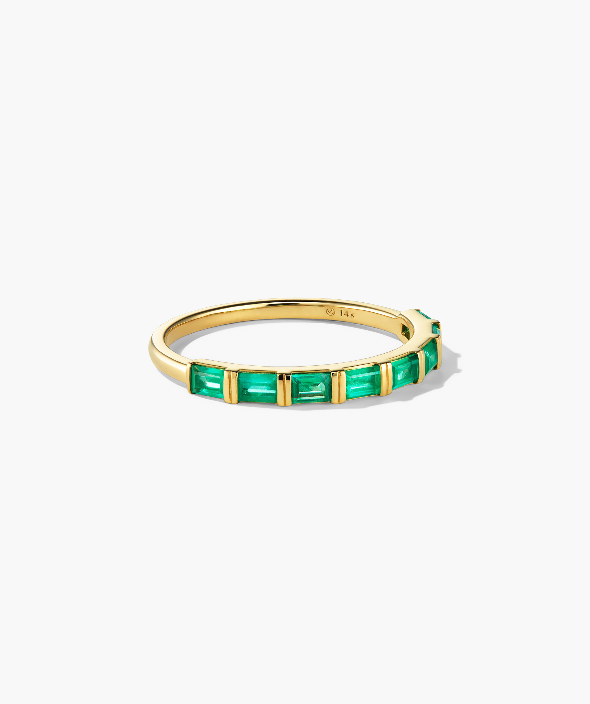 14k Yellow Gold - Emerald
