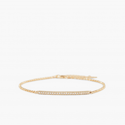 Pave Diamond Bar Bracelet