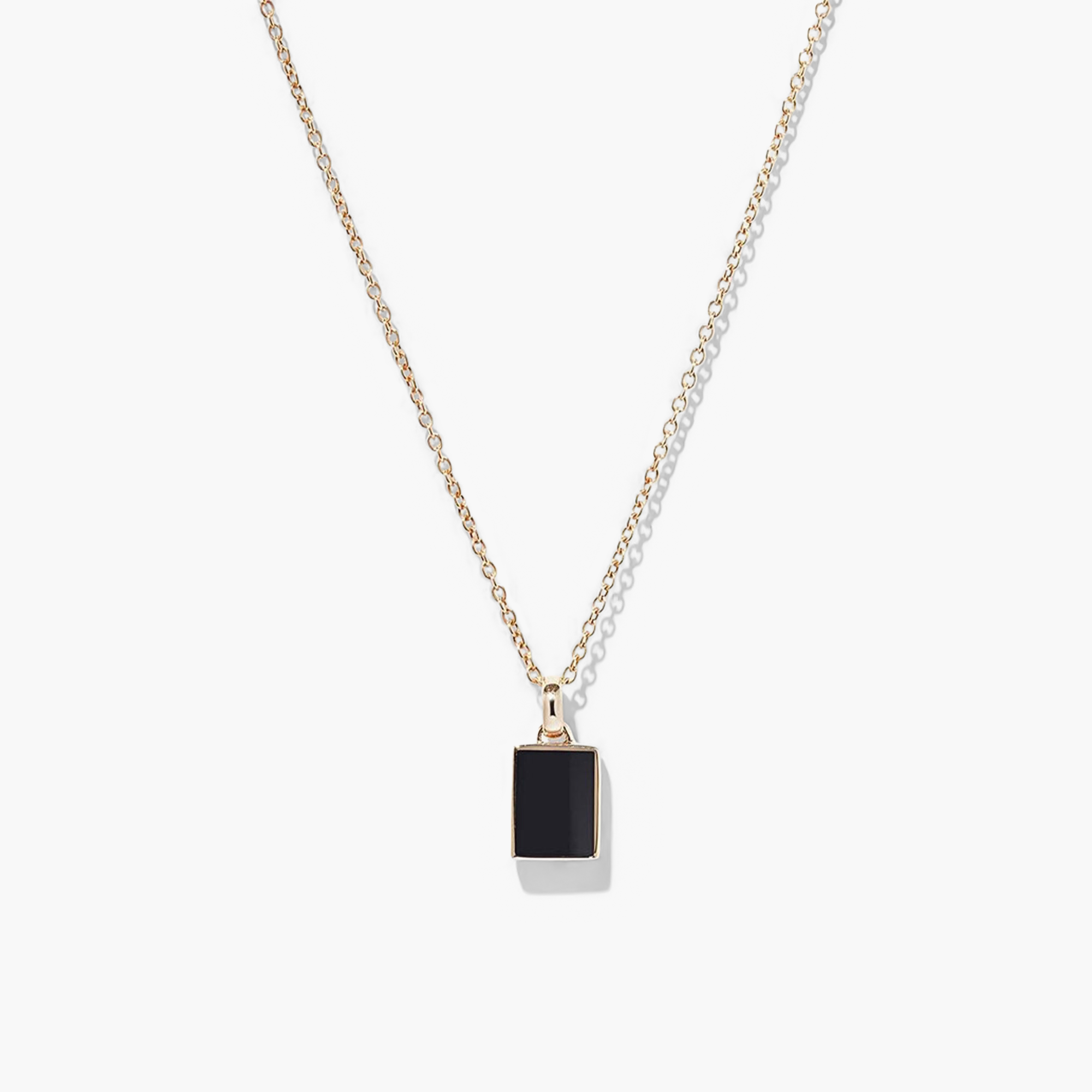 14k Yellow Gold - Black Onyx