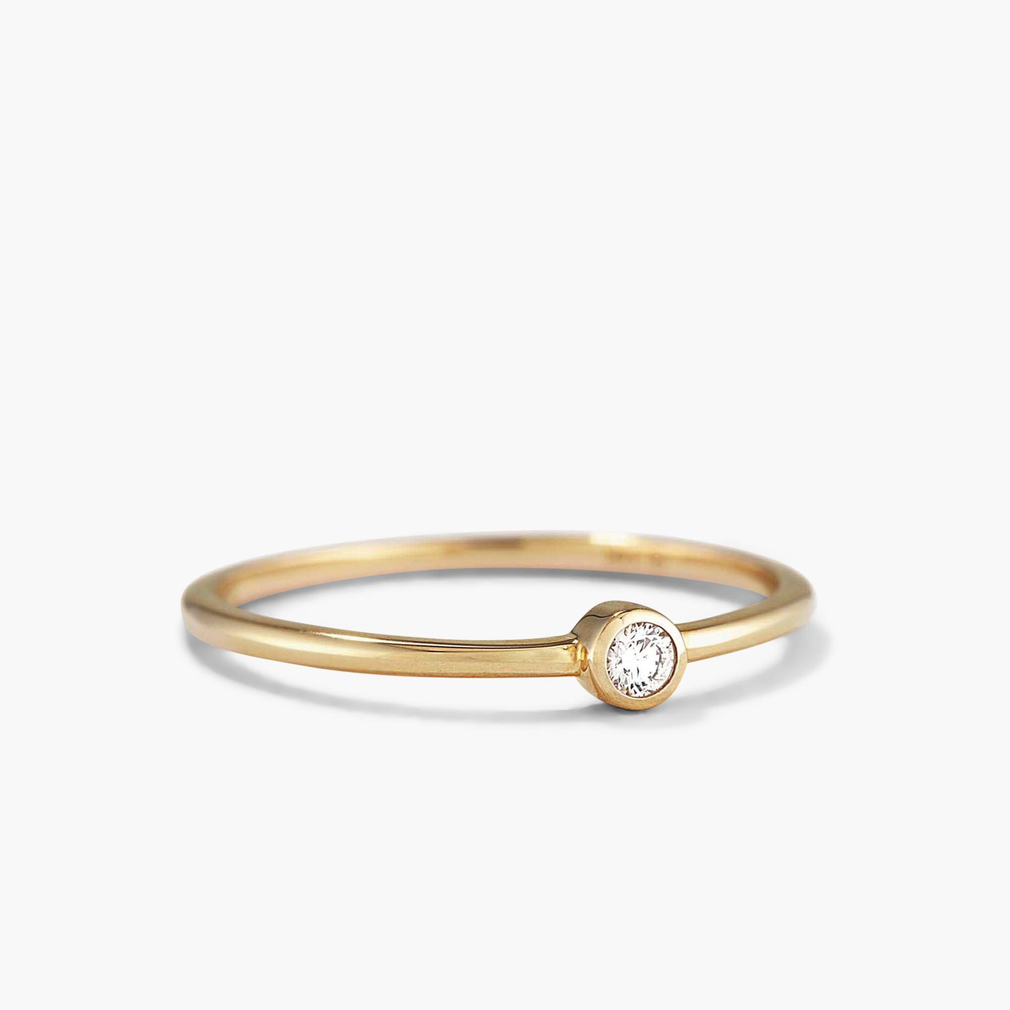 14k Yellow Gold - Natural Diamond
